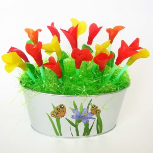 Fruit Leather Tulip Basket | grasspotato.wordpress.com